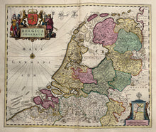 Afbeelding in Gallery-weergave laden, 7 provinciën Map of the Seven United Provinces - J Blaeu - 1663