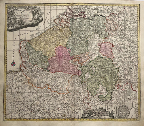 België Belgium Luxembourg - TC Lotter - circa 1760