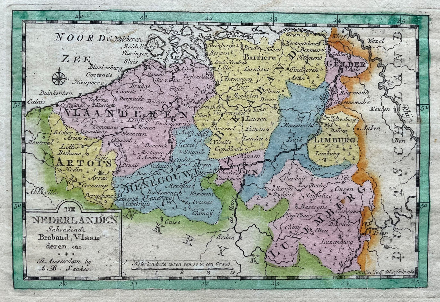 België Belgium Luxembourg - Hendrik Klockhoff / Antonij Bernard Saakes - 1796