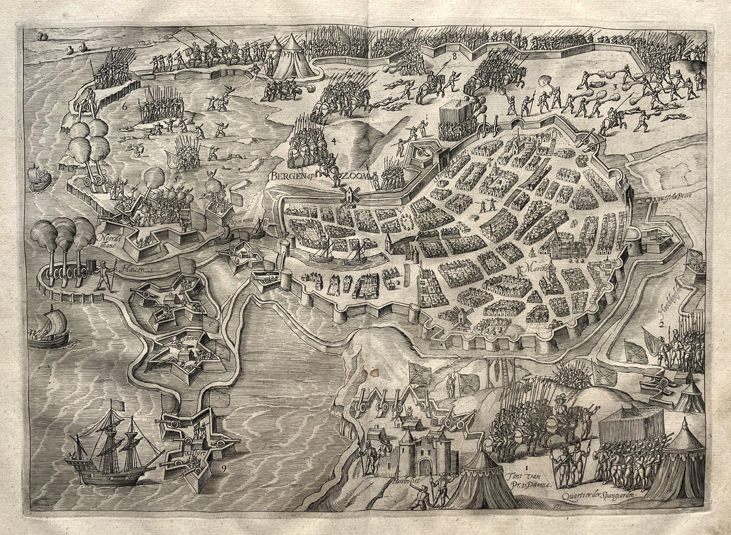 Bergen op Zoom - JJ Orlers & H van Haestens - 1610