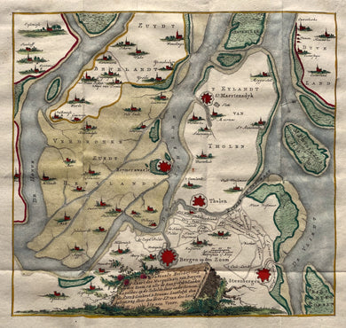 Zuid-Beveland Reimerswaal Tholen Bergen op Zoom - A Braams / J Ermerins - 1780