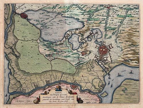 Bergen op Zoom Steenbergen Tholen - CJ Visscher J Janssonius - 1630