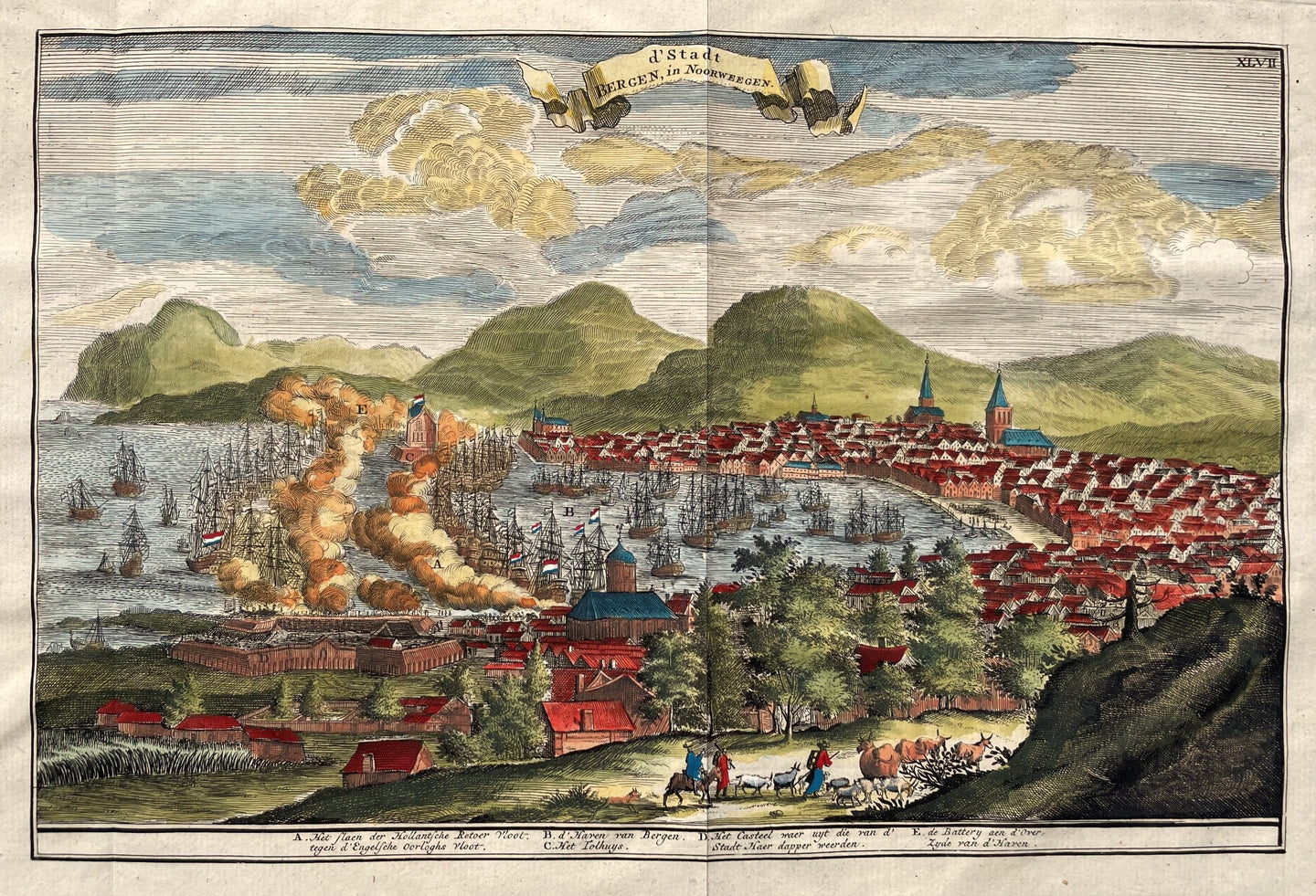 Noorwegen Bergen Norway - W Schouten / A van Damme - 1708