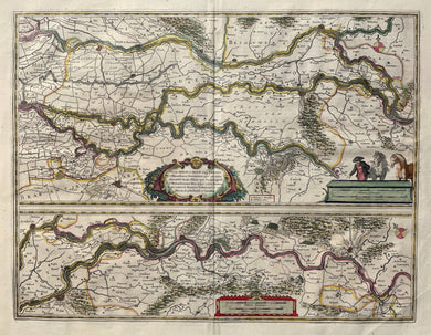Gelderland Betuwe en Rijk van Nijmegen Rivierengebied - WJ en J Blaeu - 1642