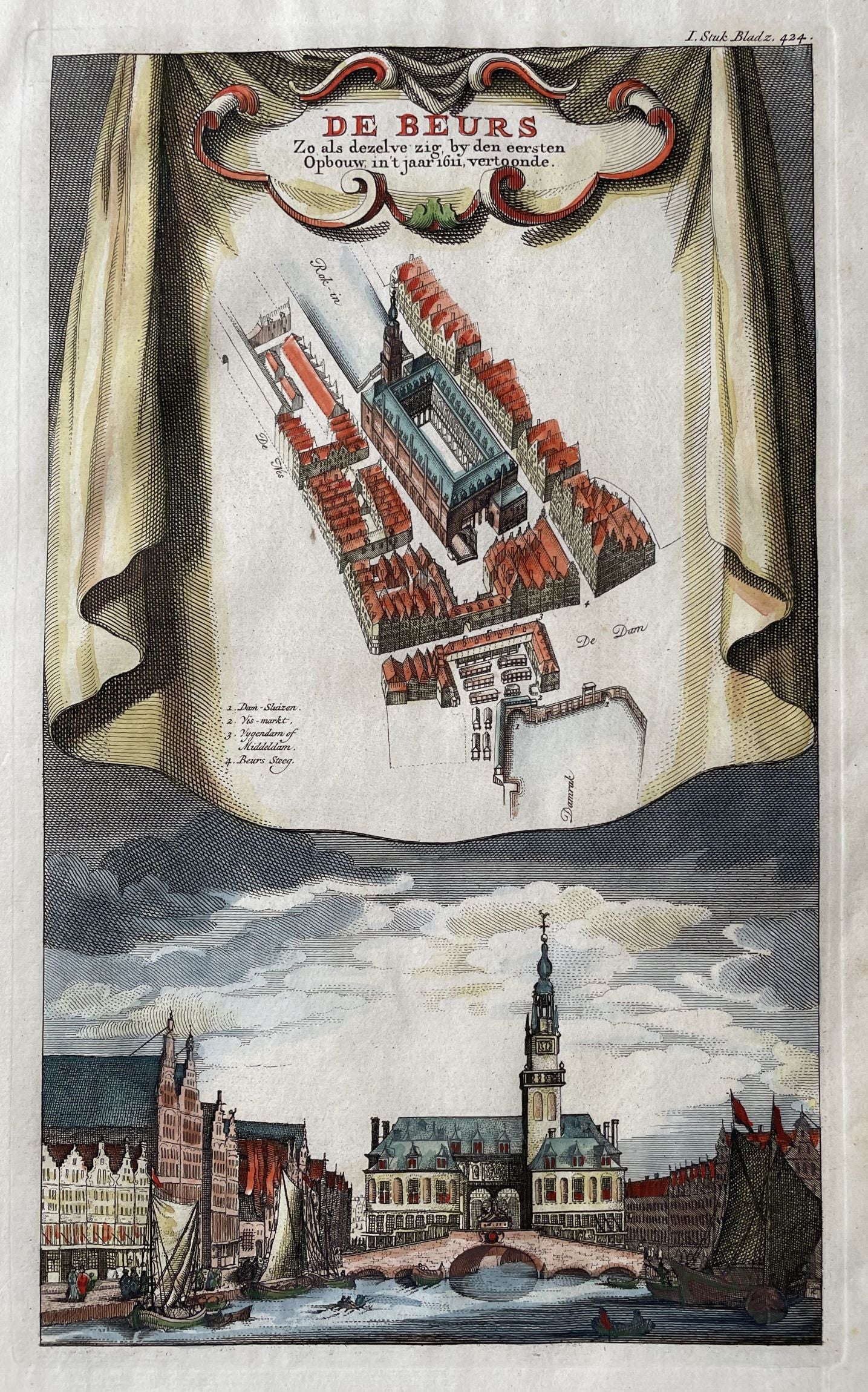 Amsterdam Beurs - I Tirion / J Wagenaar - 1765