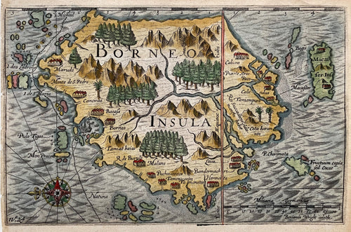 Indonesië Borneo Indonesia - B Wright / I Commelin J Janssonius - 1646