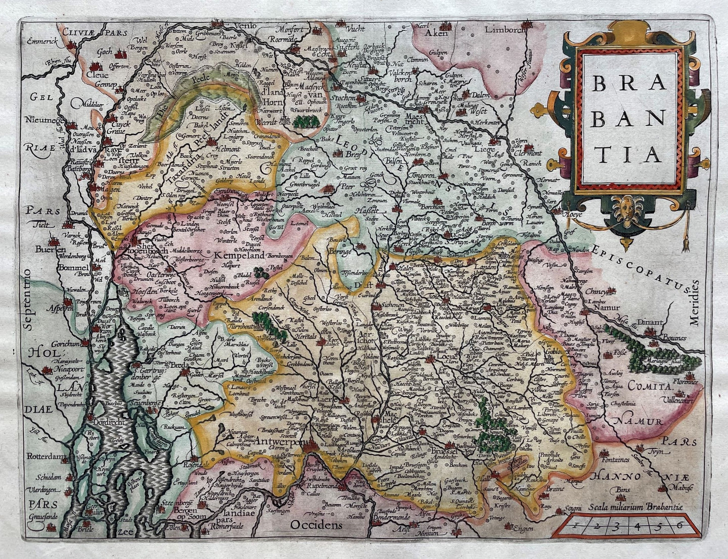 Brabant - J Janssonius / L Guicciardini - 1624