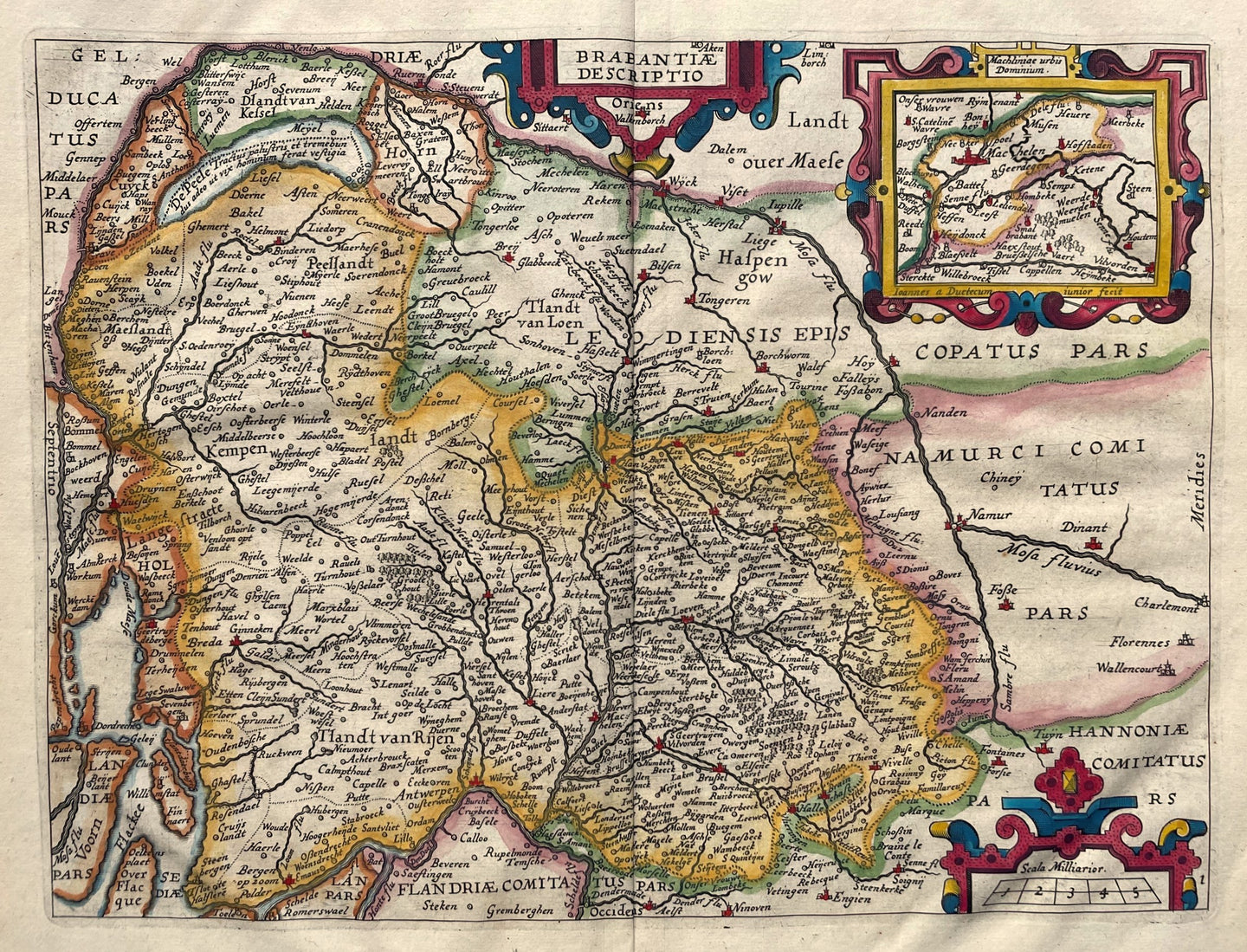 Brabant - WJ Blaeu / L Guicciardini - 1612