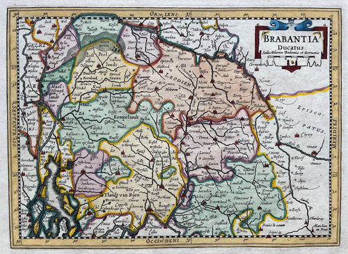Brabant - J Janssonius van Waesbergen - 1676
