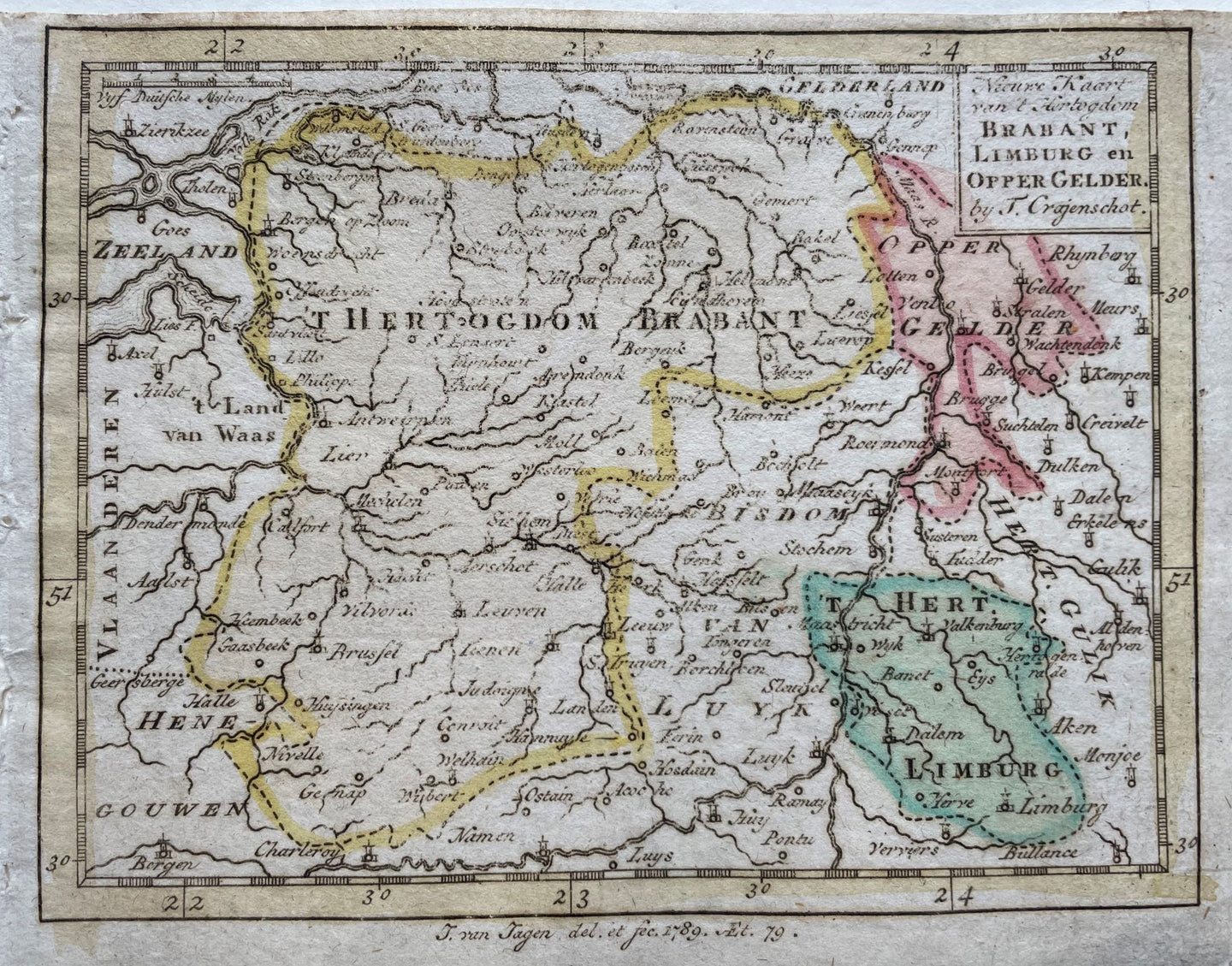 Brabant Limburg - J van Jagen / T Crajenschot - 1793
