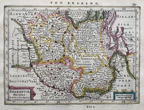 Brabant - P Kaerius / J Janssonius - 1651