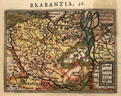 Brabant - A Ortelius / Philips Galle - 1585
