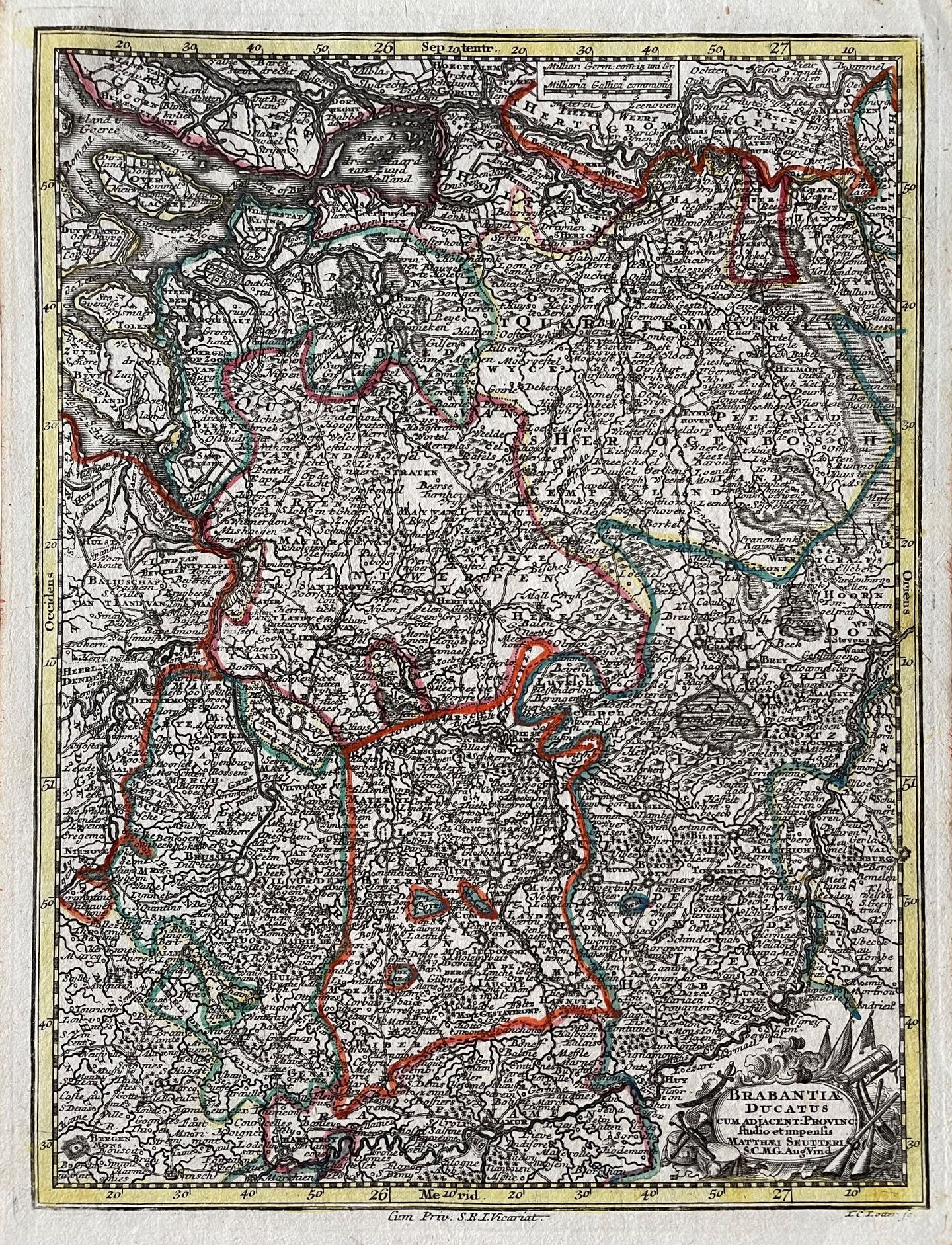 Brabant - M Seutter TC Lotter - circa 1745
