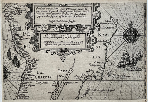 Brazilië Peru Brazil - Baptist van Doetecum / Olivier van Noort - circa 1630