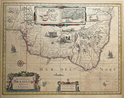 Brazilië - J Janssonius - circa 1650