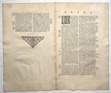 Load image in Gallery view, Breda Stadsplattegrond in vogelvluchtperspectief - J Blaeu - 1649