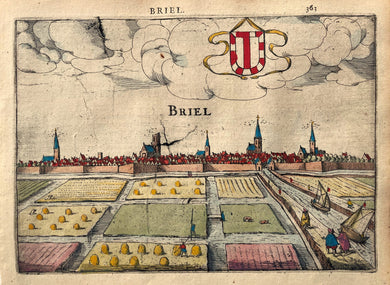 Brielle Profielgezicht - J Jansz / L Guicciardini - 1613