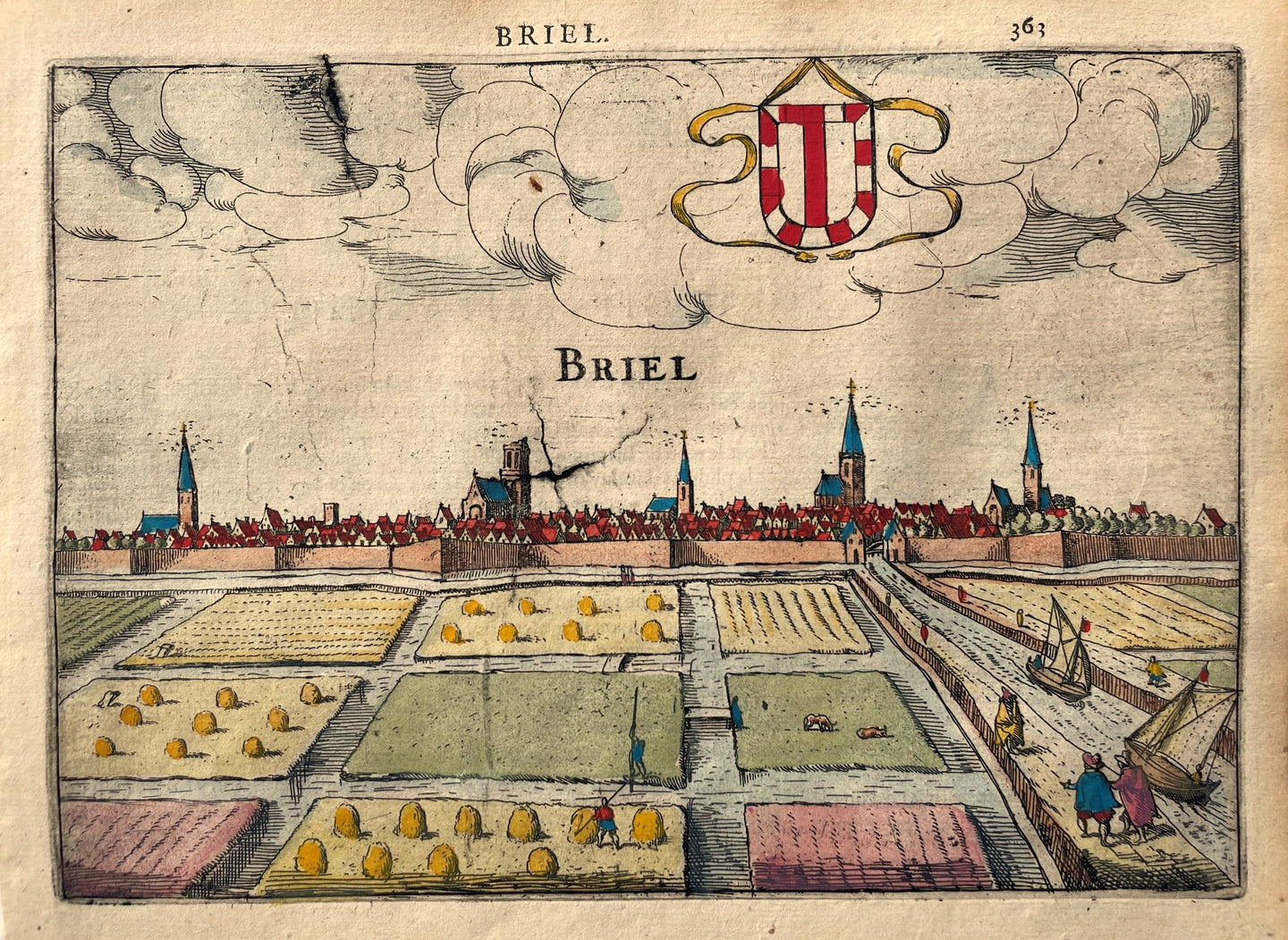 Brielle Profielgezicht - J Jansz / L Guicciardini - 1613