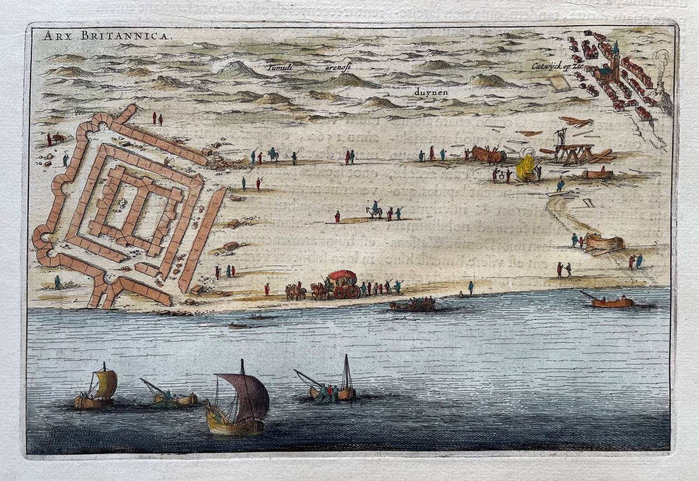 Katwijk aan Zee Brittenburg - J Blaeu - 1649
