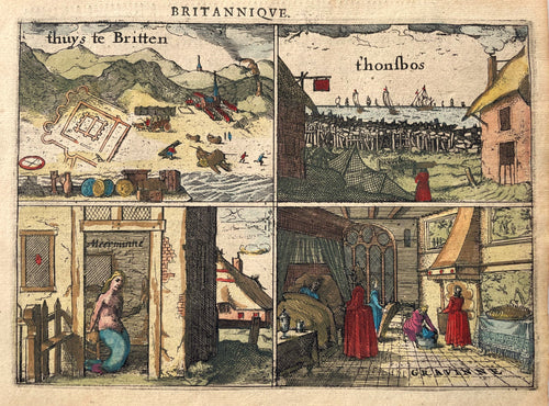 Katwijk aan Zee Huys te Britten - J Jansz / L Guicciardini - 1613