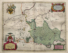 Afbeelding in Gallery-weergave laden, Frankrijk Kamerijk en omgeving Cambrai France - Joan Blaeu - 1663
