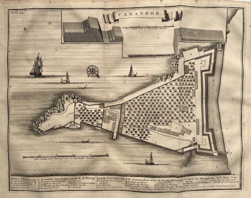 India Kannur (Cannanore) -  F Valentijn - 1724