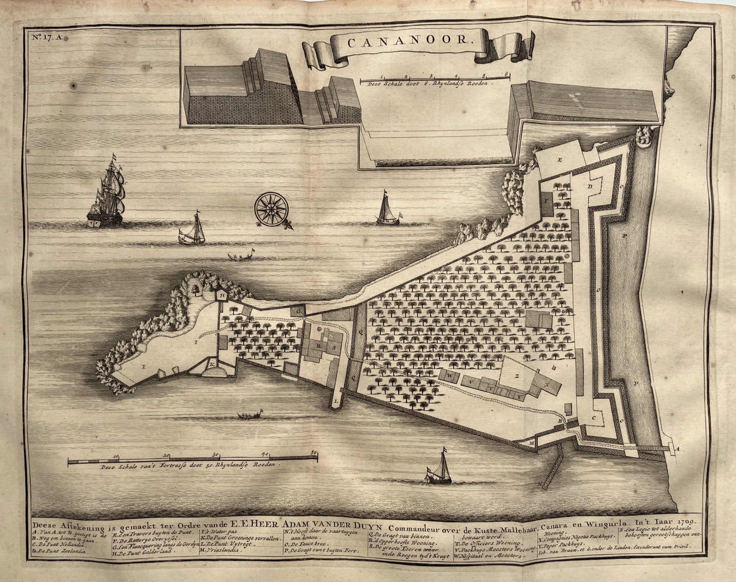 India Kannur (Cannanore) -  F Valentijn - 1724