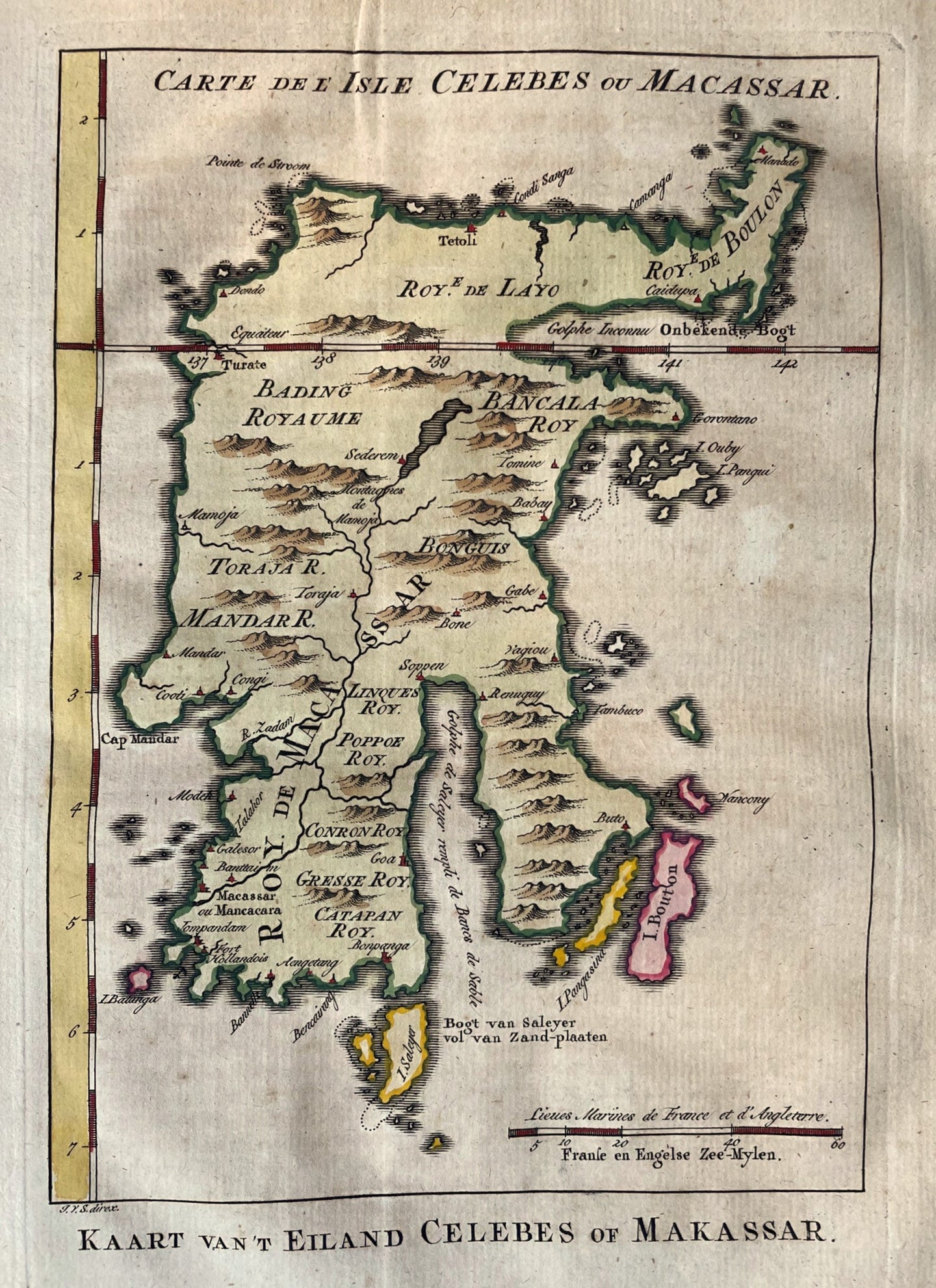 Indonesië Celebes Sulawesi Indonesia - J van der Schley / P de Hondt - 1763