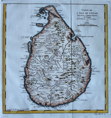 Sri Lanka Ceylon - JN Bellin / AF Prévost - circa 1755