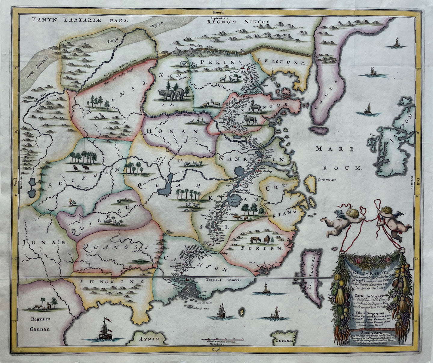 China Korea Taiwan Formosa - Johan Nieuhoff - 1665