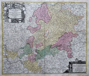 Duitsland Hessen Germany - JB Homann - circa 1720