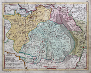 Noord-Brabant Eindhoven Den Bosch Kaart van de Classes van 's-Hertogenbosch en van Peel en Kempenland - WA Bachiene / J van Jagen - 1770