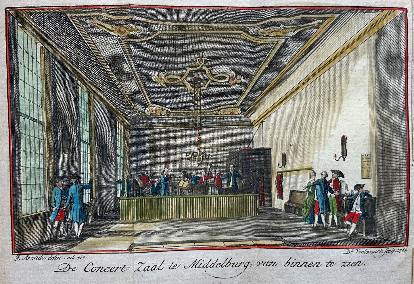 Middelburg Concertzaal - J Arends / D Veelwaard - 1785
