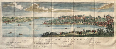 Turkije Istanbul Constantinopel Aanzicht op de stad - I Tirion - 1734