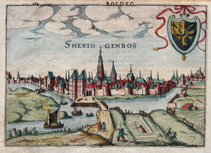 Den Bosch gezicht op 's-Hertogenbosch - J Jansz / L Guicciardini - 1613