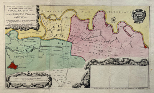 Brabant Oss en omgeving - N Visscher / P Schenk / J van Turnhout - circa 1725