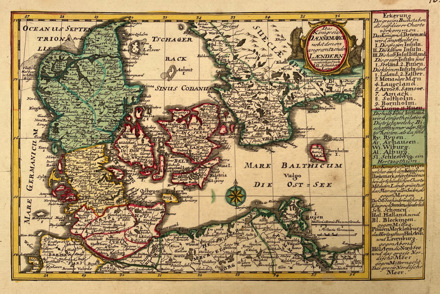 Denemarken Denmark - JC Schreibern - 1749