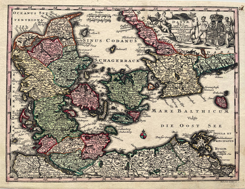 Denemarken Denmark - M Seutter TC Lotter - circa 1745