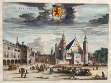 Load image in Gallery view, Den Haag Curia Hollandiae Interior Binnenhof &#39;s-Gravenhage - J Blaeu - 1649