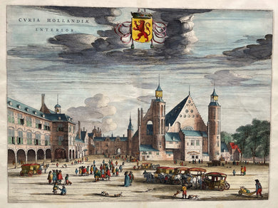 Den Haag Curia Hollandiae Interior Binnenhof 's-Gravenhage - J Blaeu - 1649