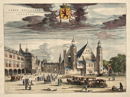 Den Haag Curia Hollandiae Interior Binnenhof 's-Gravenhage - J Blaeu - 1649