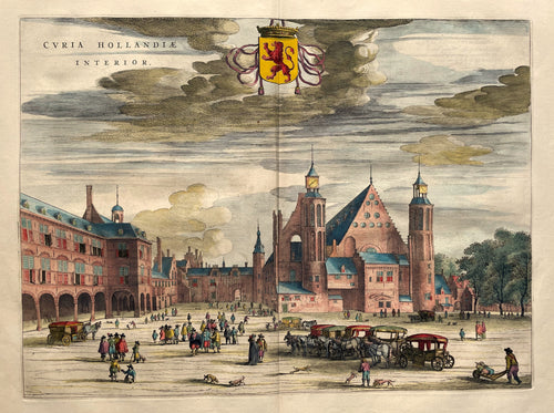 Den Haag Curia Hollandiae Interior Binnenhof 's-Gravenhage - J Blaeu - 1649