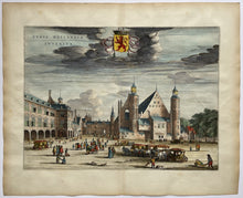 Load image in Gallery view, Den Haag Curia Hollandiae Interior Binnenhof &#39;s-Gravenhage - J Blaeu - 1649