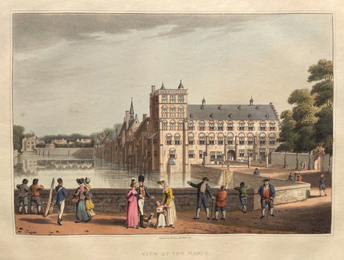 Den Haag Hofvijver 's-Gravenhage - R Bowyer - 1816