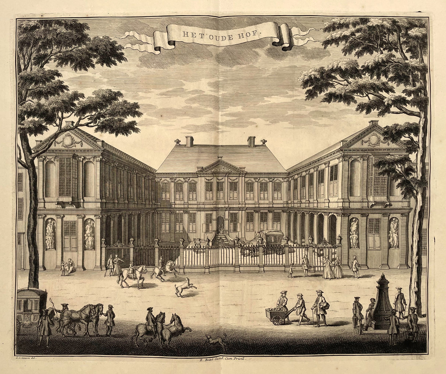 Den Haag Paleis Noordeinde - G van Giessen / R Boitet - 1730