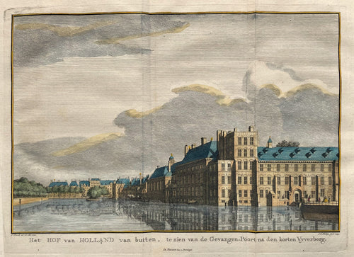 Den Haag Buitenhof 's-Gravenhage - JC Philips / I Tirion - 1745