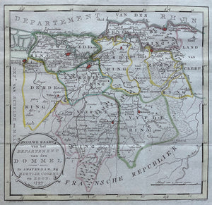 Noord-Brabant Gelderland Departement van de Dommel - Mortier Covens en Zoon - 1799