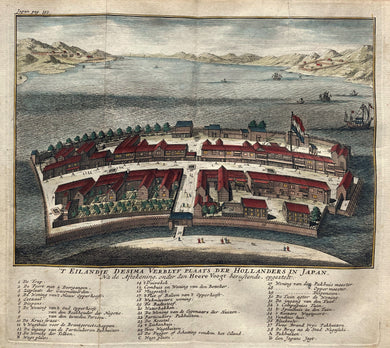 Japan Dejima Deshima - I Tirion - 1736