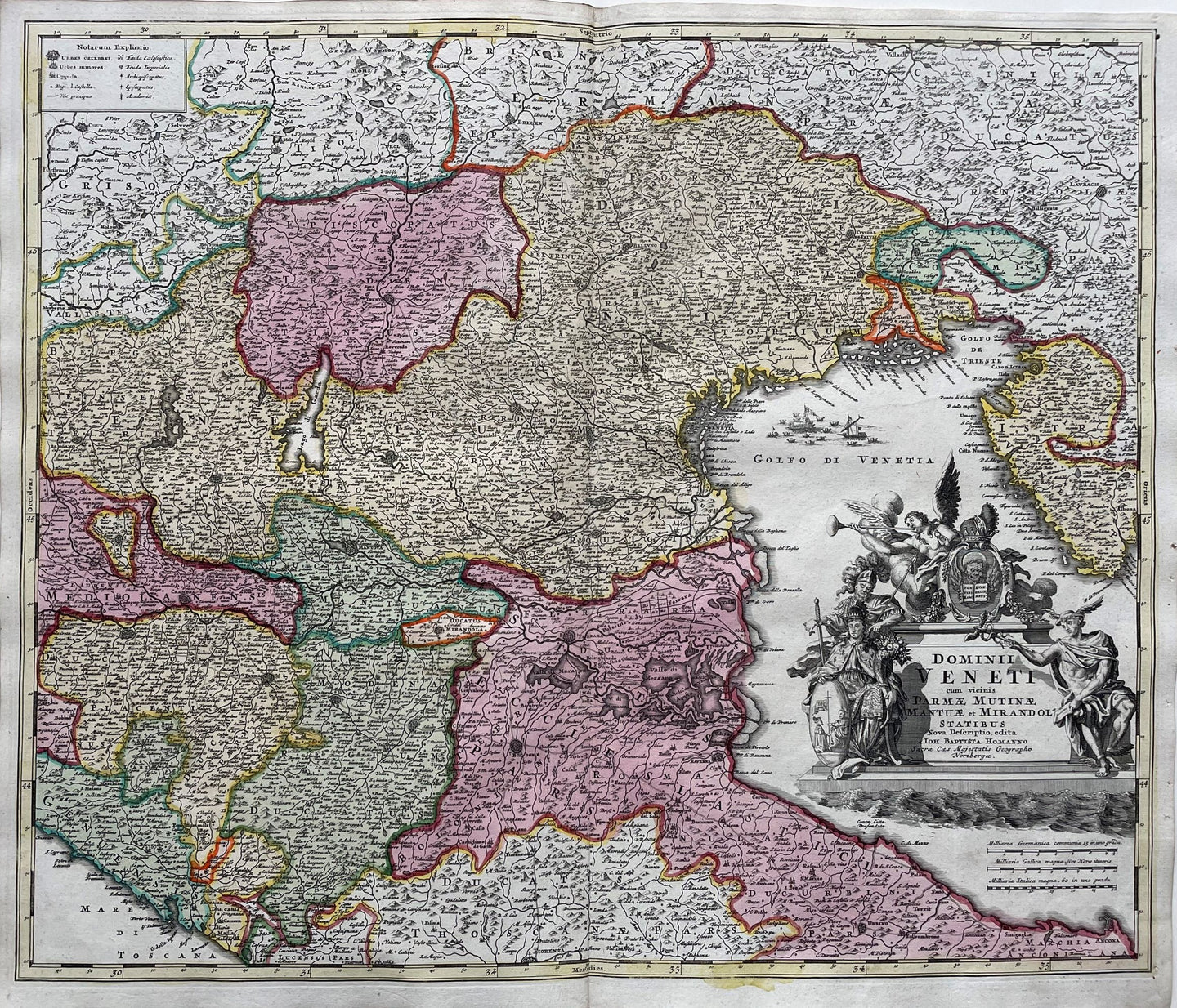 Italië Veneto noordoost-Italië Istrië northeastern Italy Istria - JB Homann - circa 1720