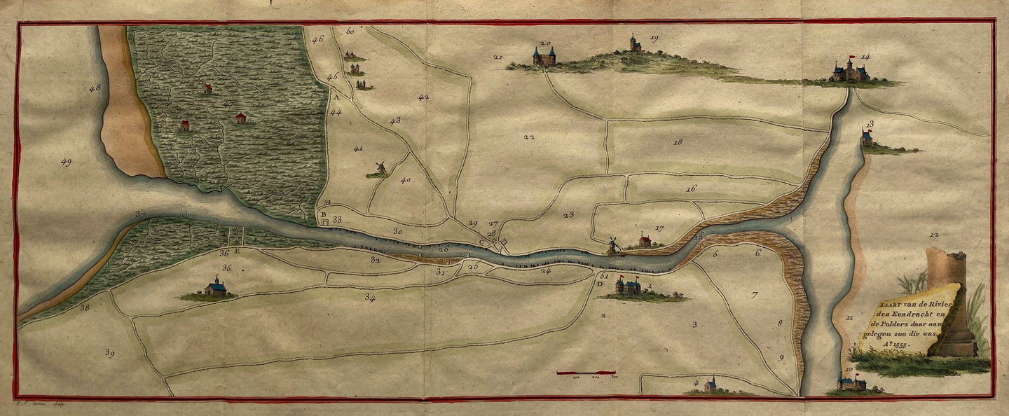 Tholen Eendracht Reimerswaal Bergen op Zoom Halsteren - J Ermerins - 1780